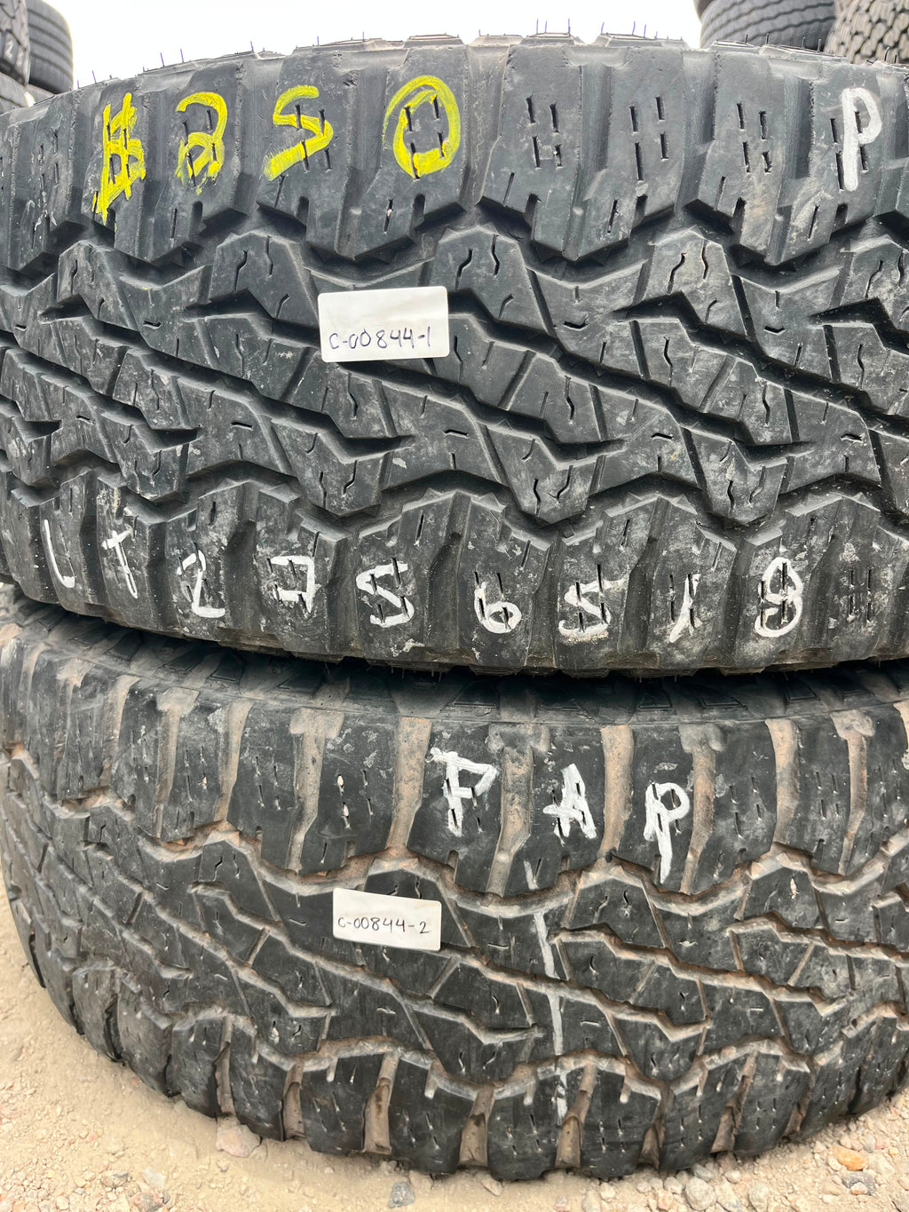 LT275/65R18  Pair (2 Used Tires) Goodyear  Wrangler UltraTerrain