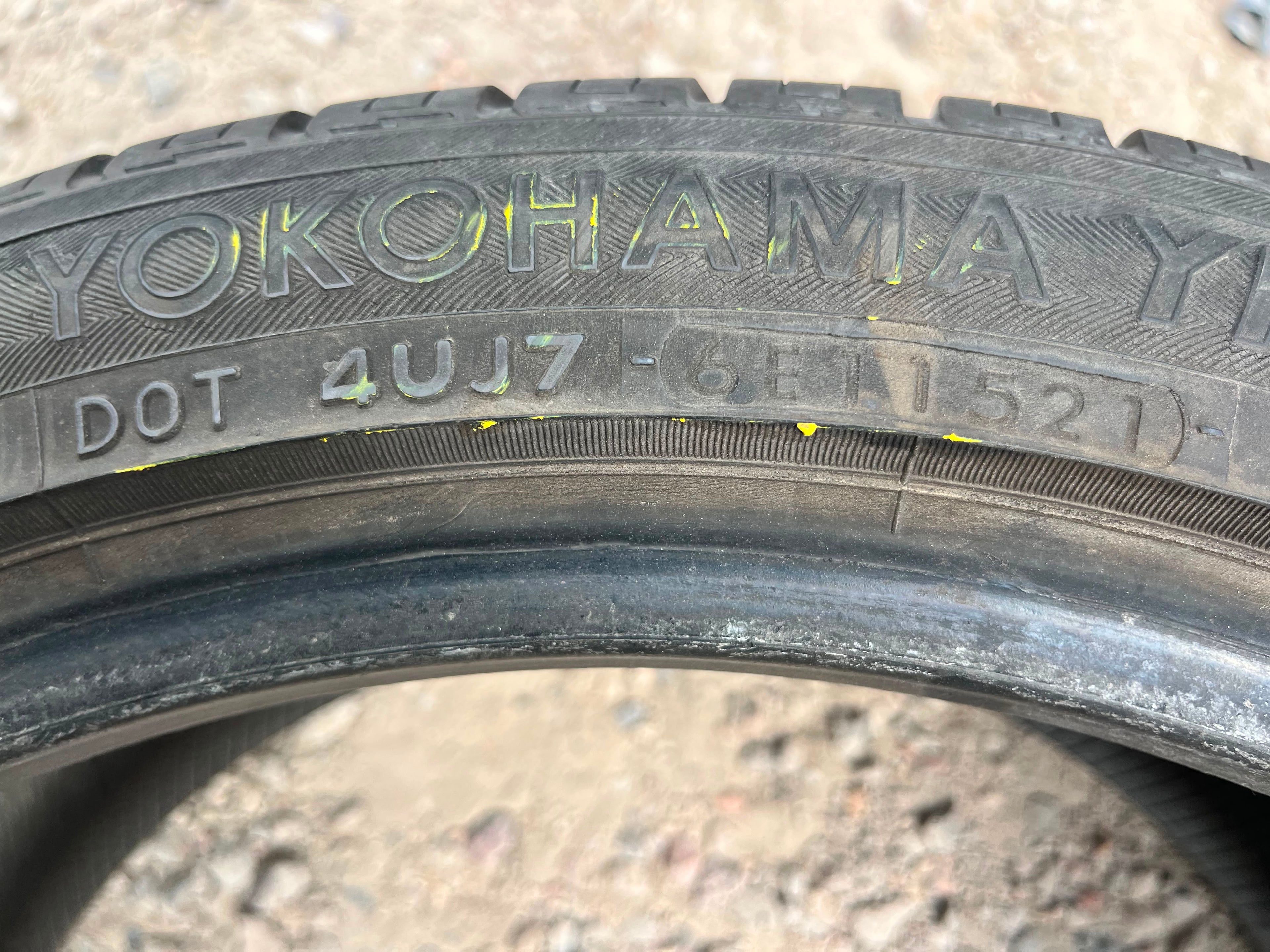 225/45R18 (2 Used Tires) Yokohama YK740 gtx