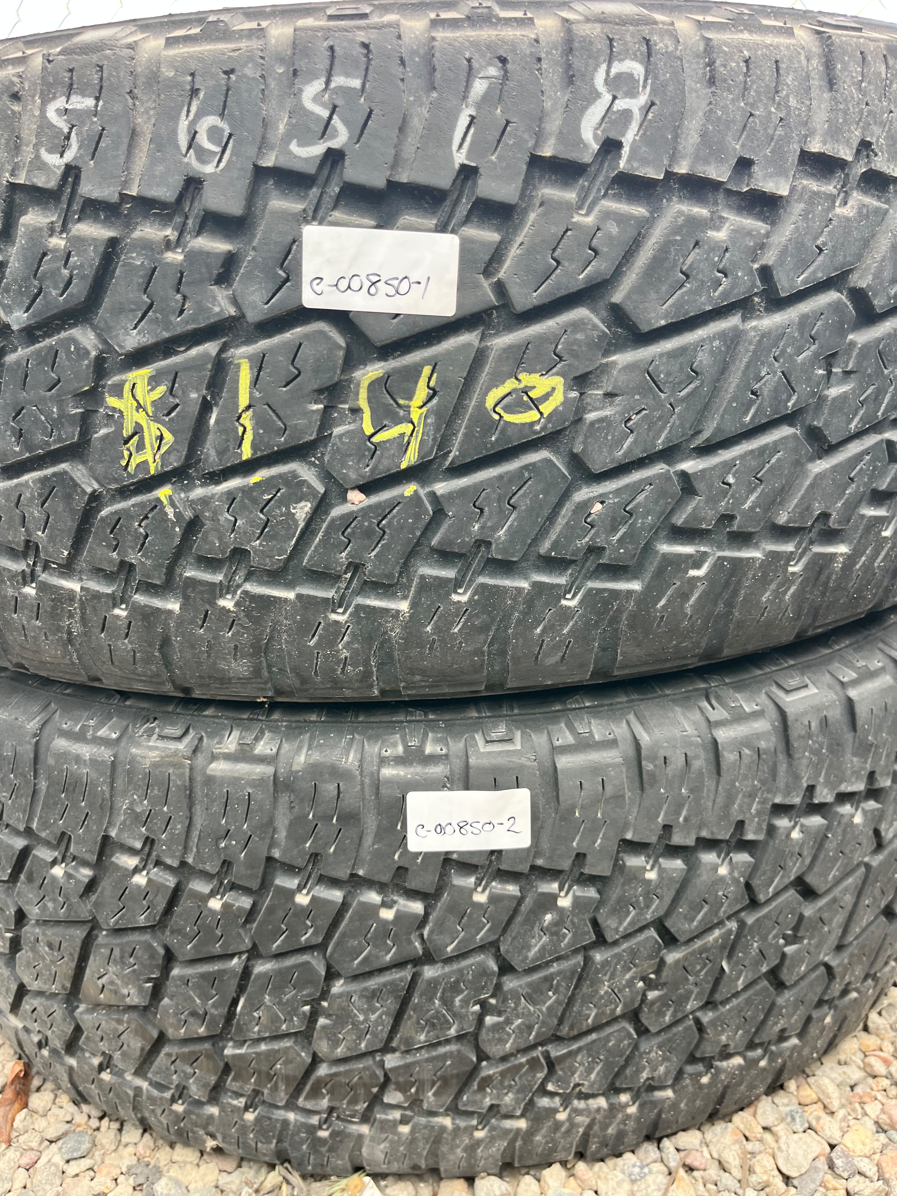 LT265/65R18  Pair (2 Used Tires) Nitto Terra Grappler G2