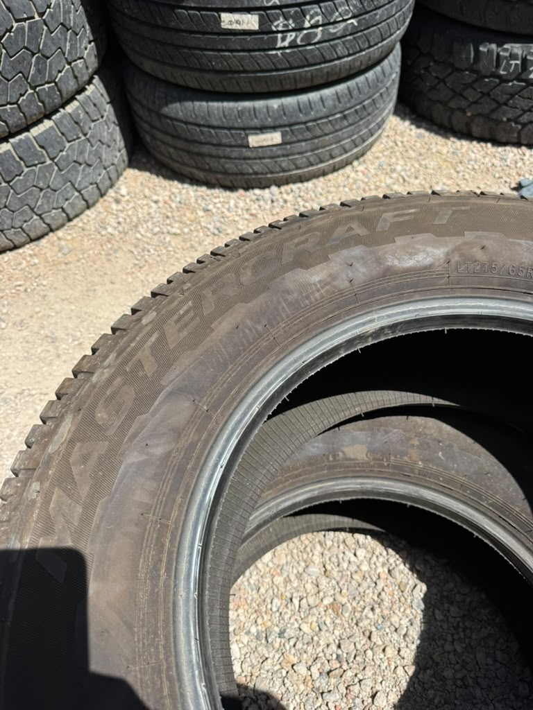 LT275/65R18 Pair (2 Used Tires) Mastercraft Stratus AP