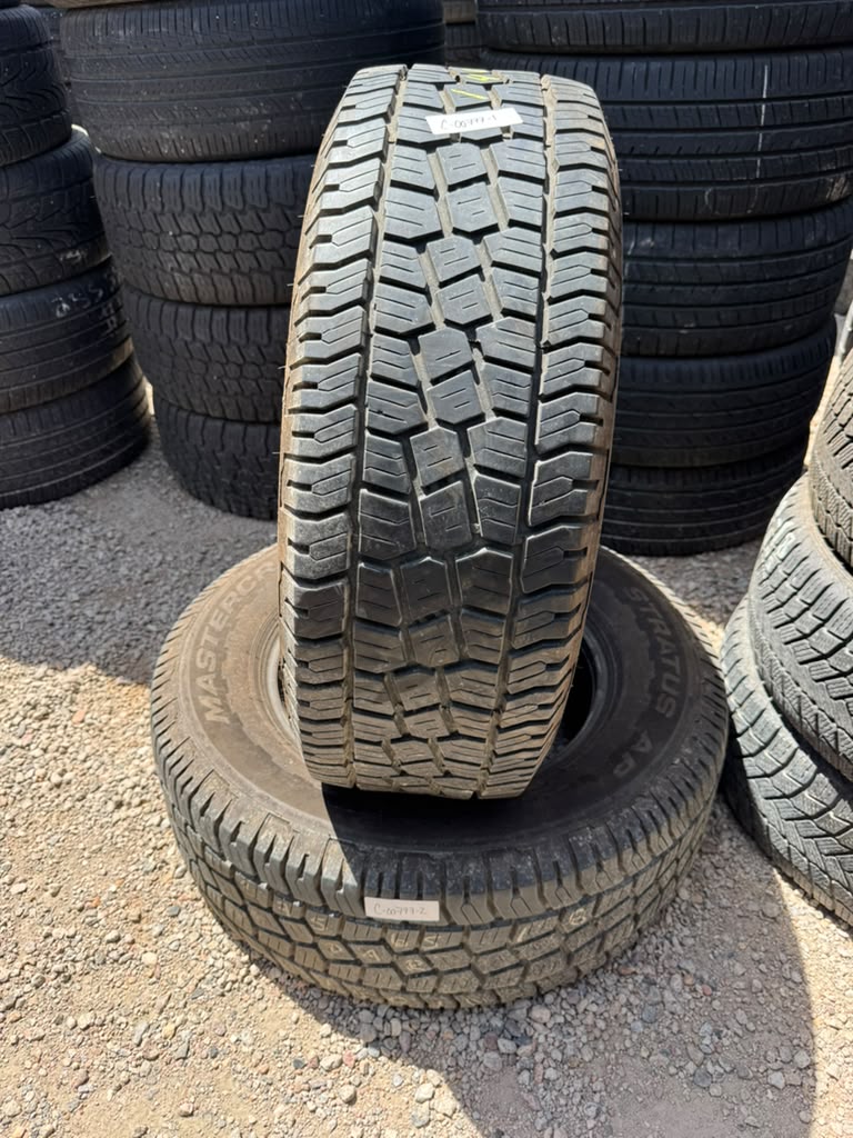 LT275/65R18 Pair (2 Used Tires) Mastercraft Stratus AP