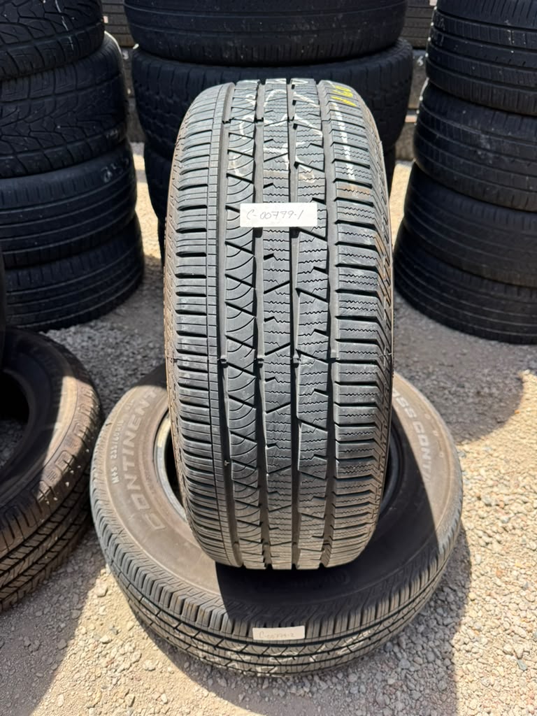 235/60R18 Pair (2 Used Tires) Continental Cross Contact