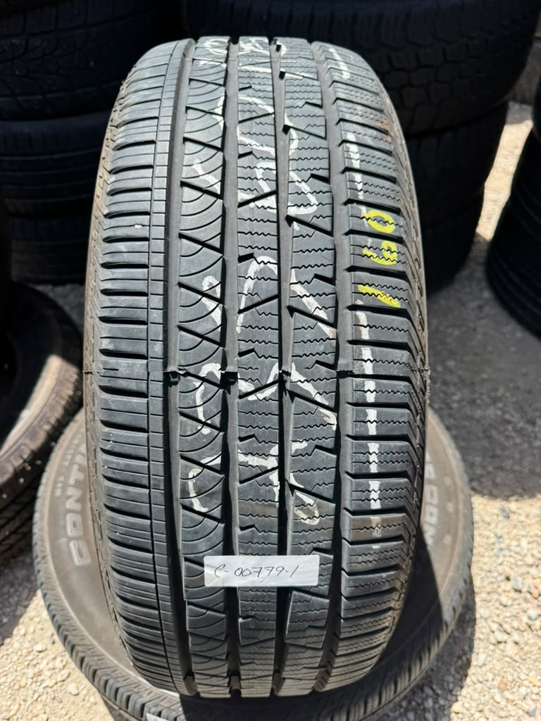 235/60R18 Pair (2 Used Tires) Continental Cross Contact