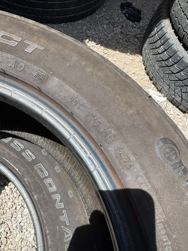 235/60R18 Pair (2 Used Tires) Continental Cross Contact