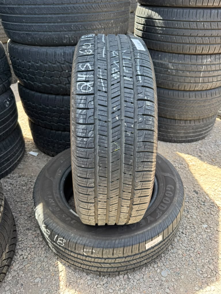 245/60R18 Pair (2 Used  Tires) Goodyear Reliant
