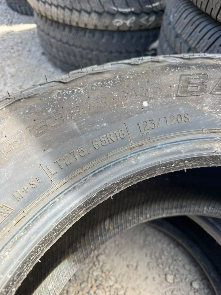 LT275/65R18 Pair (2 Used Tires) DeanTires Back Country