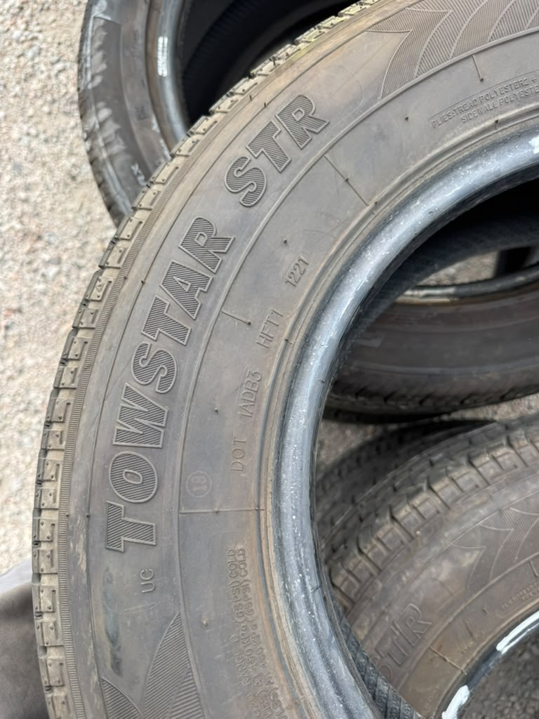 ST205/75R15 Set (4 Used Tires) Towstar ST RADIAL