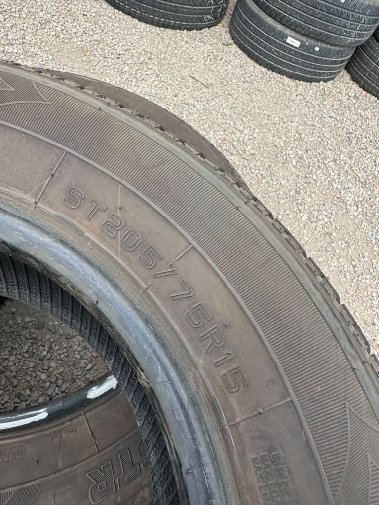ST205/75R15 Set (4 Used Tires) Towstar ST RADIAL