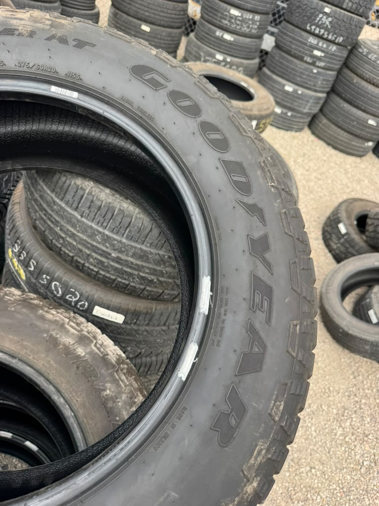 275/60R20 Set (4 Used Tires) Goodyear TrailRunner