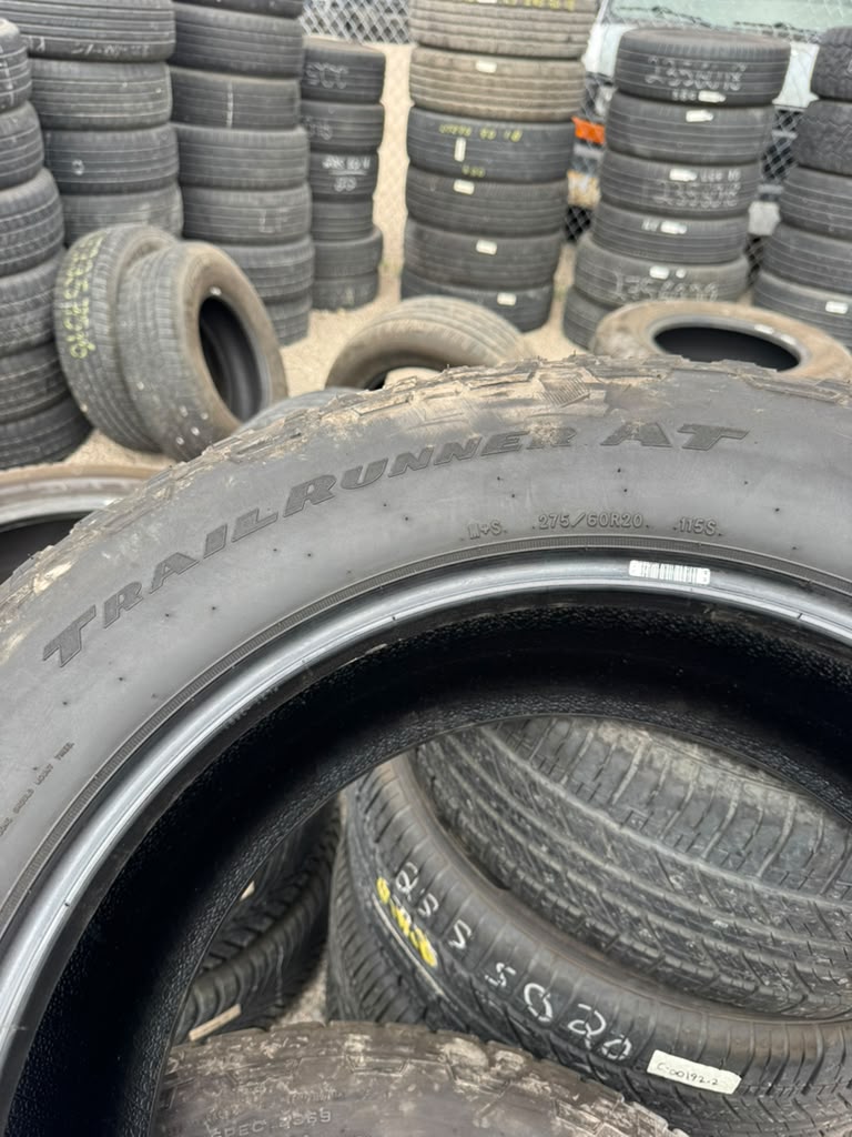 275/60R20 Set (4 Used Tires) Goodyear TrailRunner