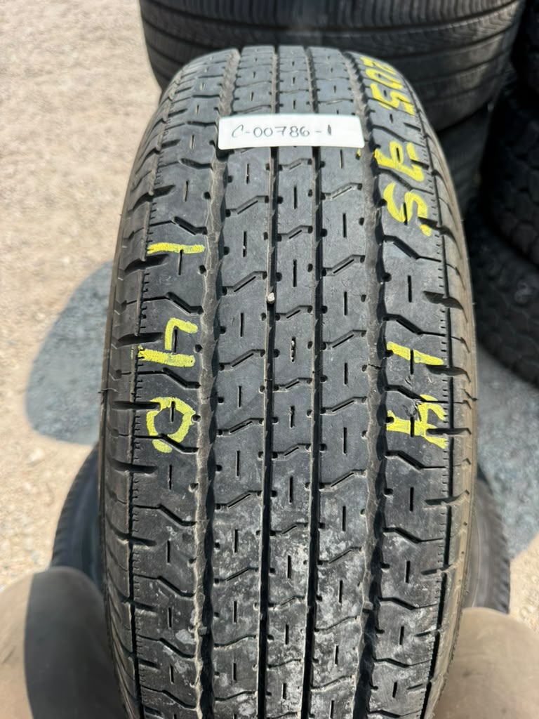 ST205/75R14 Pair (2 Used Tires) Goodyear Endurance