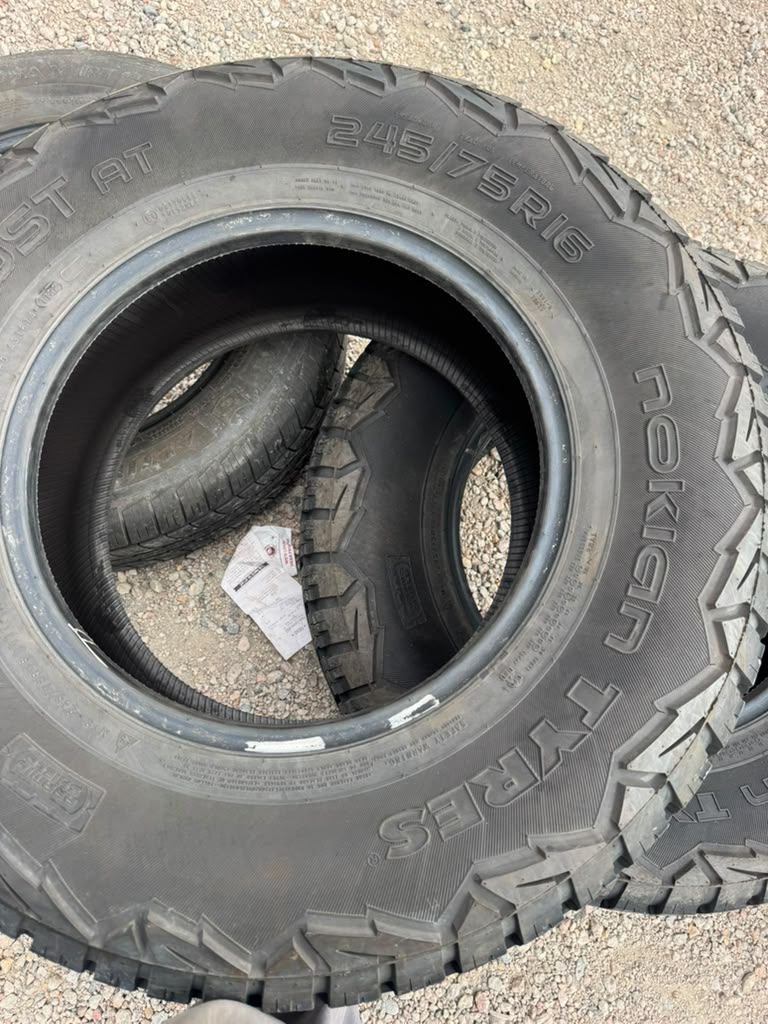 245/75R16 Pair (2 Used Tires) Nokian Tyres Outpost