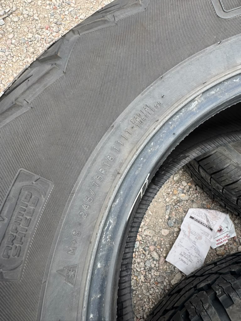 245/75R16 Pair (2 Used Tires) Nokian Tyres Outpost