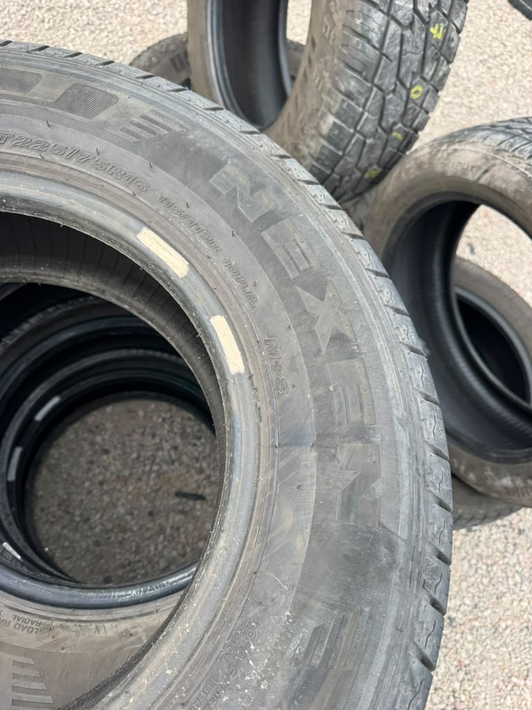 LT225/75R16 Set (4 Used Tires) Nexen Roadian CT8