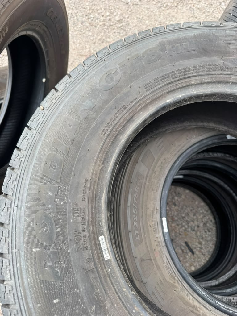 LT225/75R16 Set (4 Used Tires) Nexen Roadian CT8