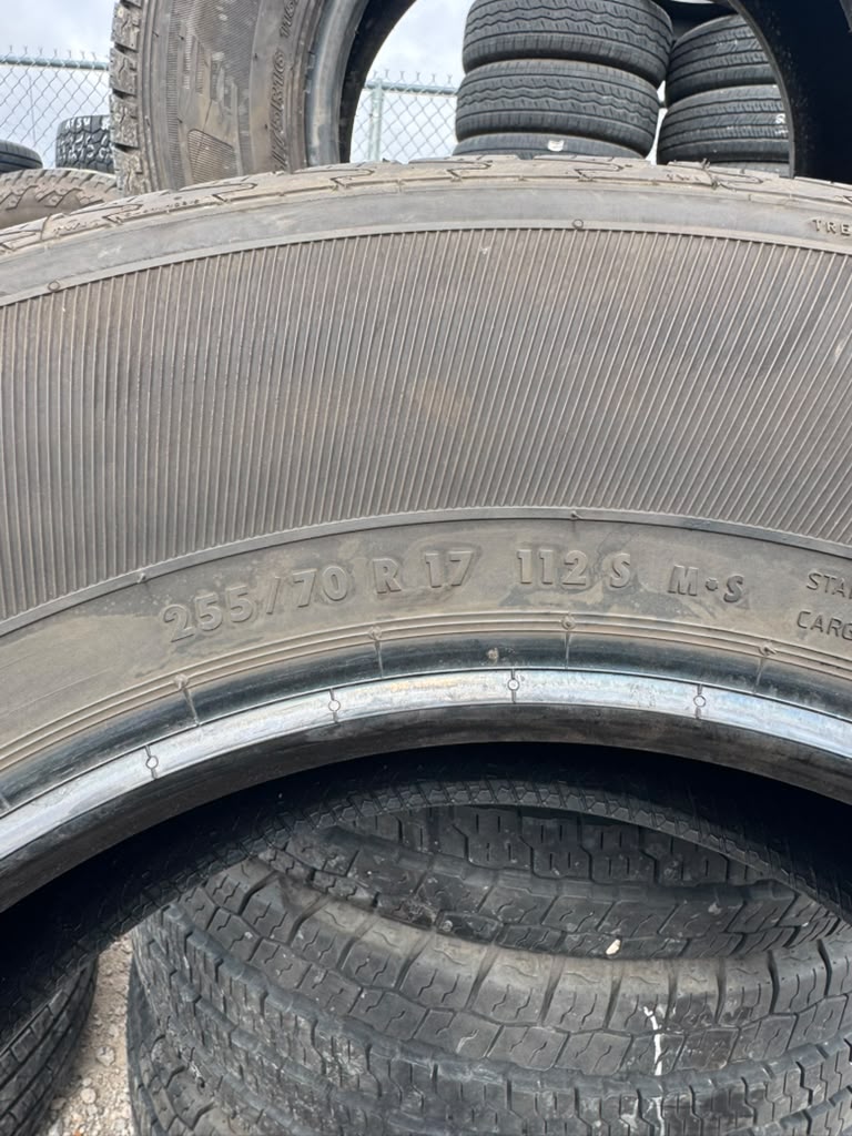 255/70R17 Pair (2 Used Tires) General Grabber