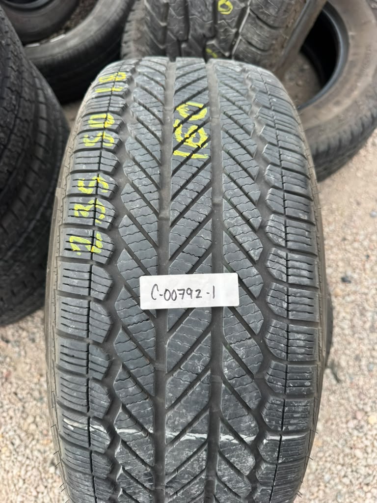 235/50R18 Pair (2 Used Tires) Bridgestone WeatherPeak