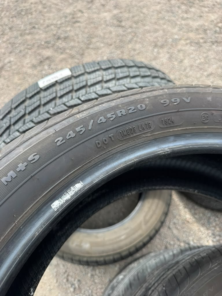 245/45R20 Set (4 Used Tires) Goodyear Eagle Touring