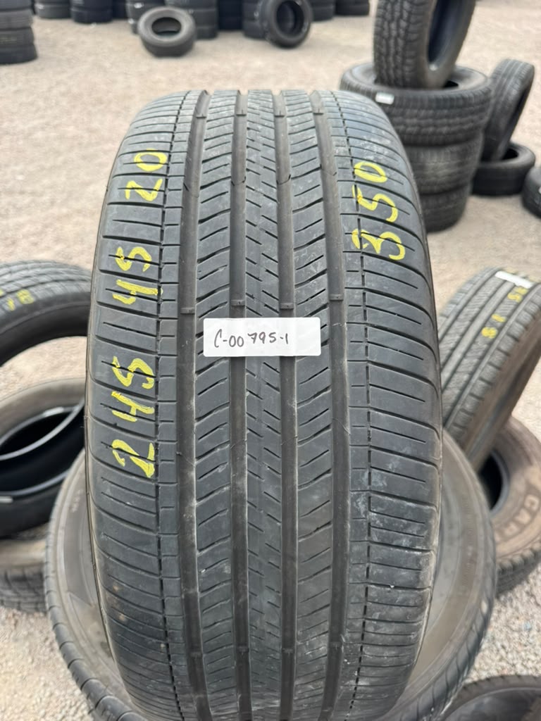 245/45R20 Set (4 Used Tires) Goodyear Eagle Touring