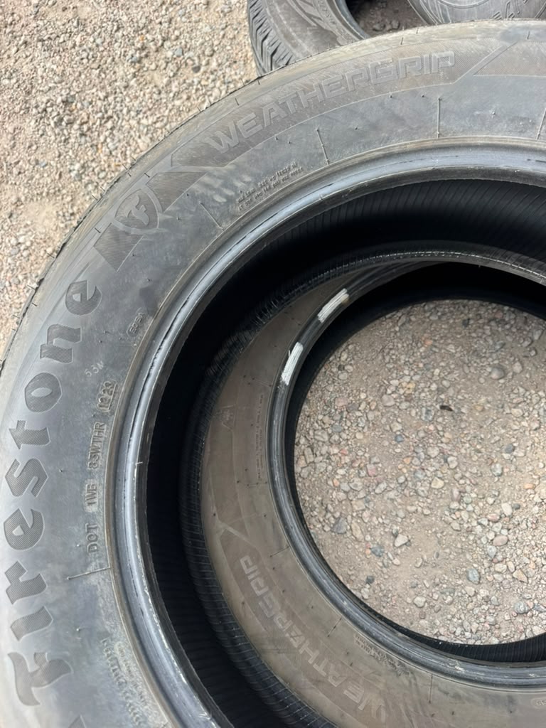 245/60R18 Pair (2 Used Tires) Firestone WeatherGrip