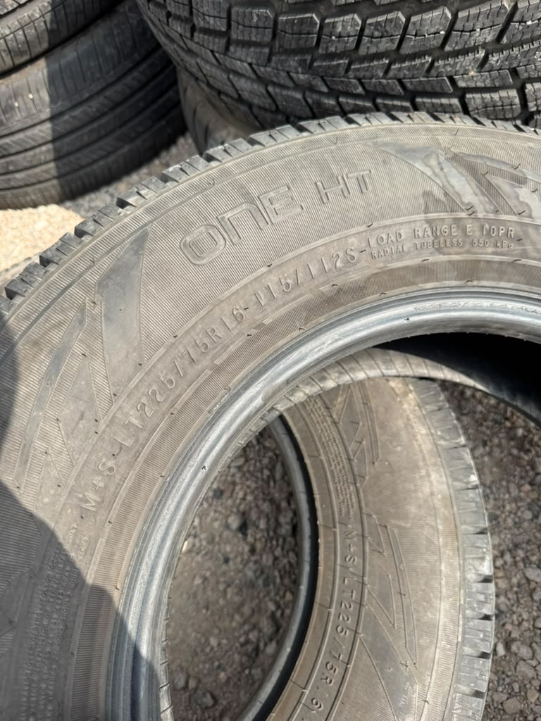 LT225/75R16 Pair (2 Used Tires) Nokian One