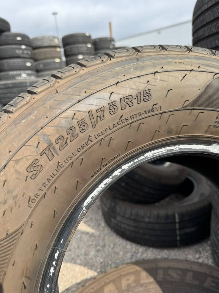 ST225/75R15 Pair (2 Used Tires) Carlisle ST