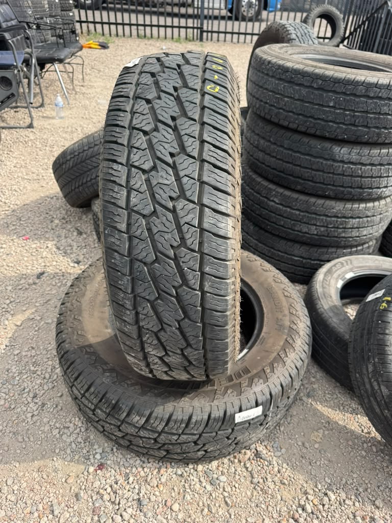 LT265/70R18 Pair (2 Used Tires) Delinte DX-10