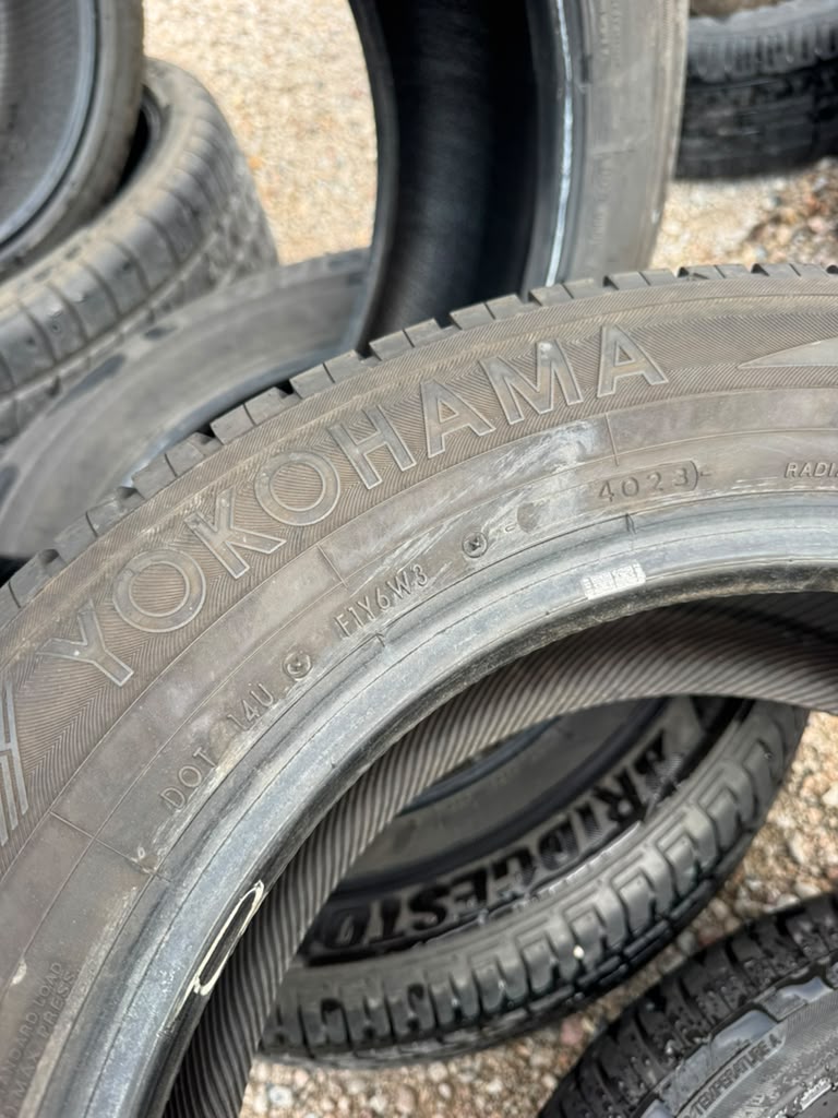 215/60R16 Pair (2 Used Tires) Yokohama YK-GTX