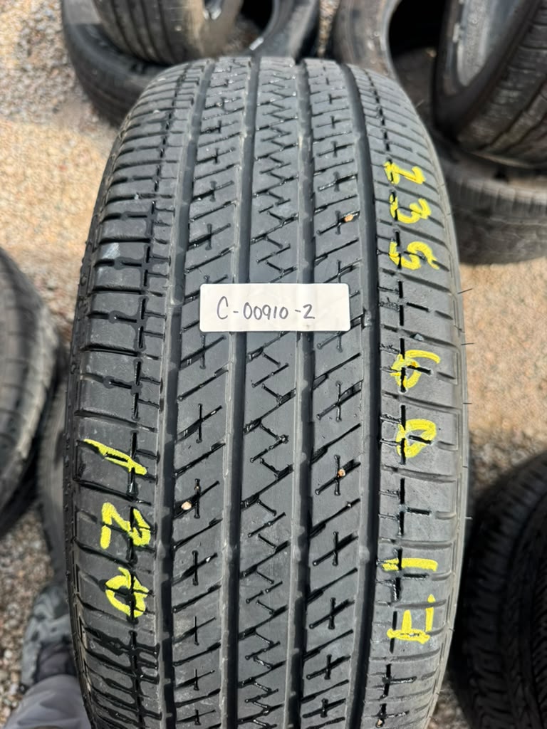 235/60R17 Pair (2 Used Tires) Bridgestone Ecopia