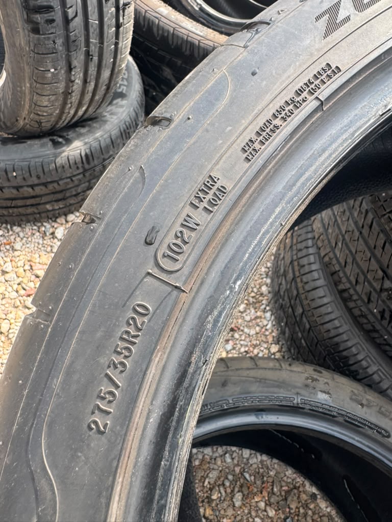 275/35R20 Pair (2 Used Tires)  Cooper Zeon RS3-S