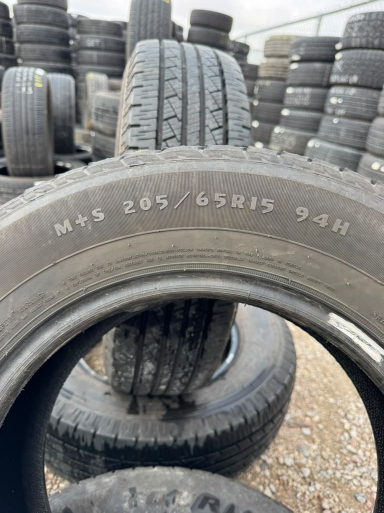205/65R15 Pair (2 Used Tires) Douglas Touring