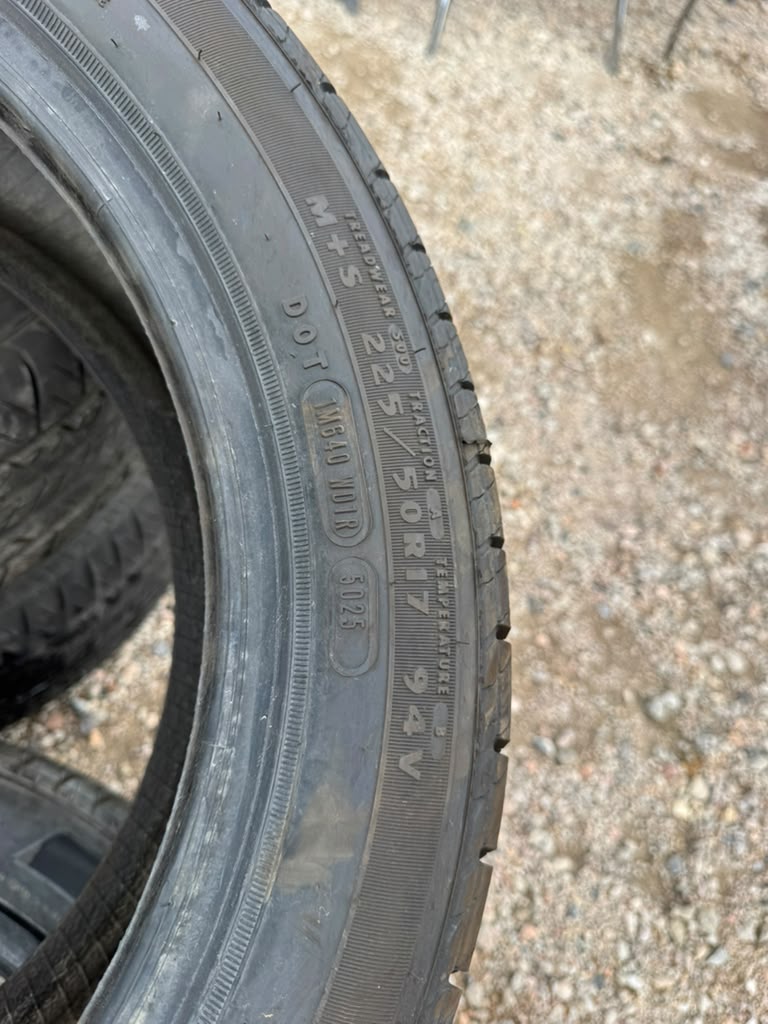 225/50R17 Pair (2 Used Tires) Douglas Touring