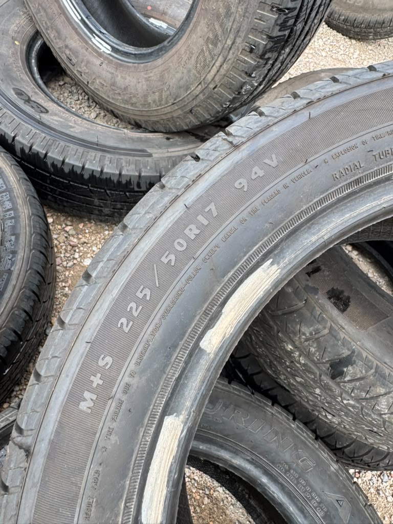 225/50R17 Pair (2 Used Tires) Douglas Touring