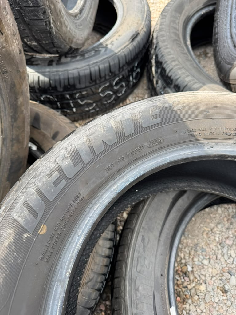 205/60R16 Pair (2 Used Tires) Delinte DH2