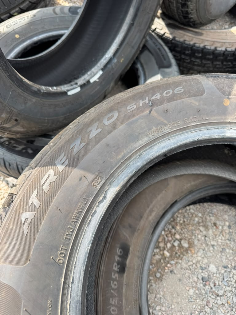 205/65R16 Pair (2 Used Tires) Sailun Atrezzo SH406