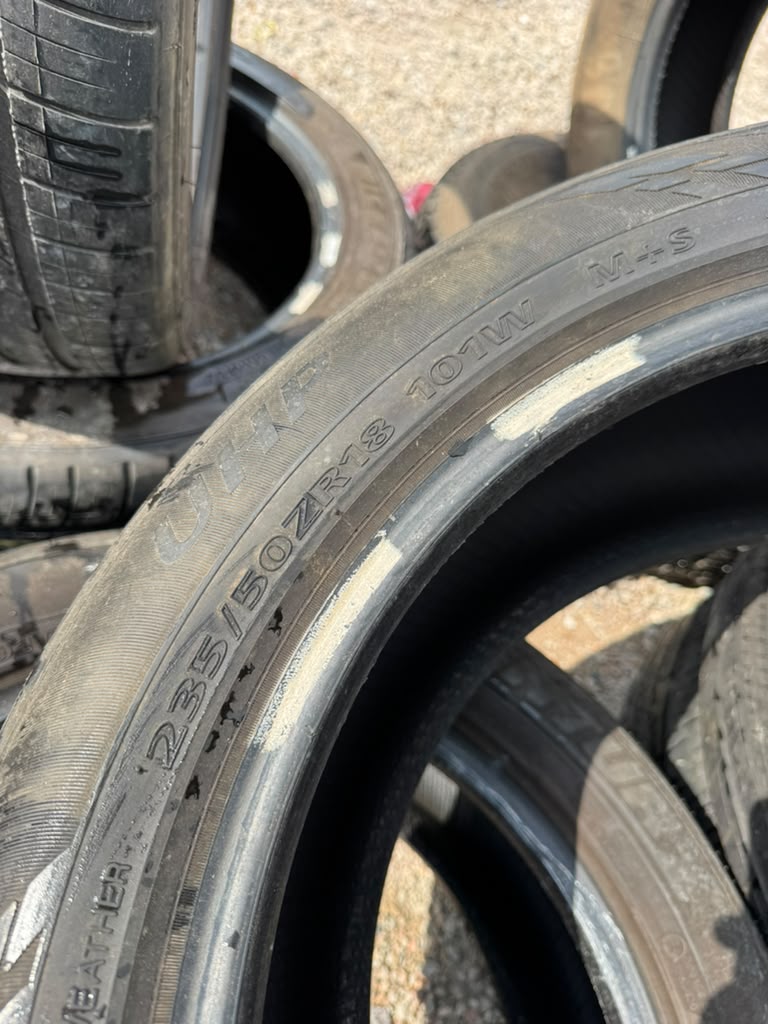 235/50R18 Pair (2 Used Tires) Sentury UHP