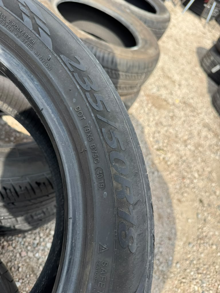 235/50R18 Pair (2 Used Tires) Sentury UHP