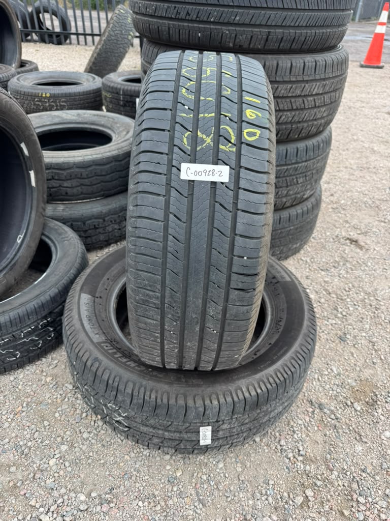 245/60R18 Pair (2 Used Tires)Michelin X Tour