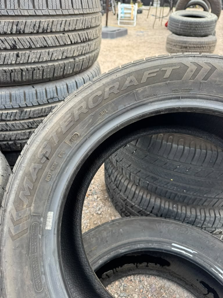 215/55R17 Pair (2 Used Tires)Mastercraft Stratus