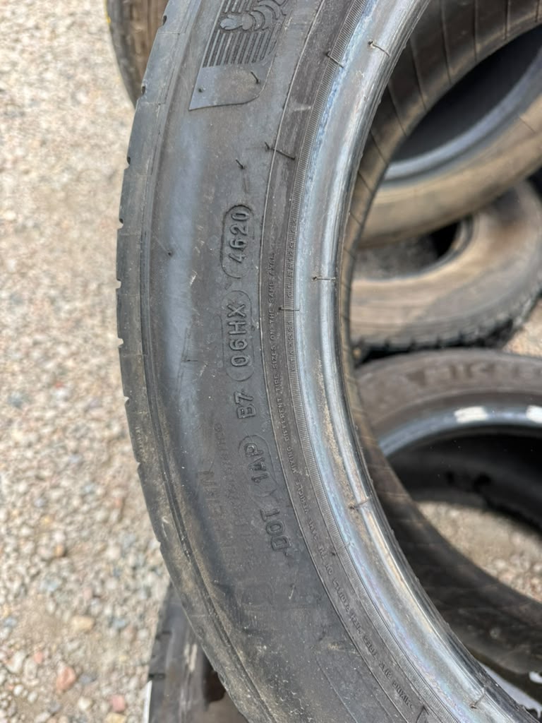 245/45R18 Pair (2 Used Tires) Michelin Pilot Sport
