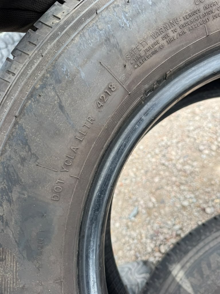 LT225/75R16 Pair (2 Used Tires) Crosswind