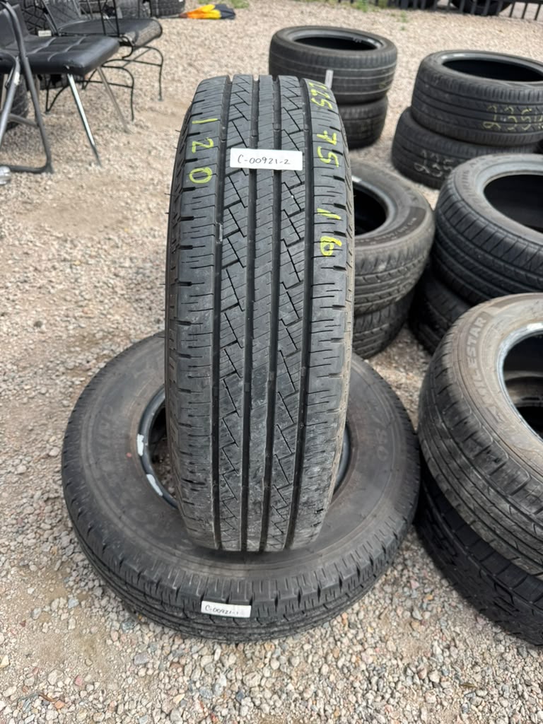 LT225/75R16 Pair (2 Used Tires) Crosswind