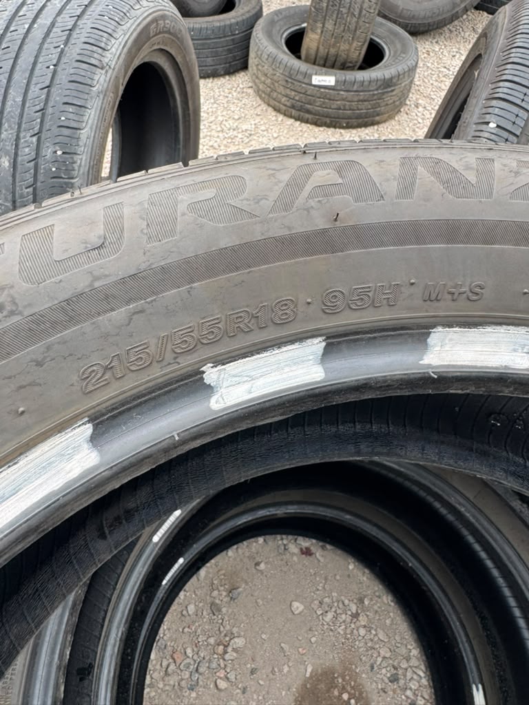 215/55R18 Set (4 Used Tires) Bridgestone Turanza EL440