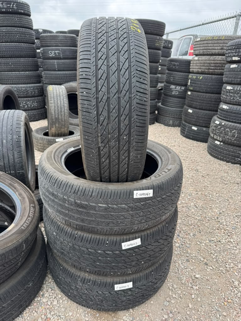215/55R18 Set (4 Used Tires) Bridgestone Turanza EL440