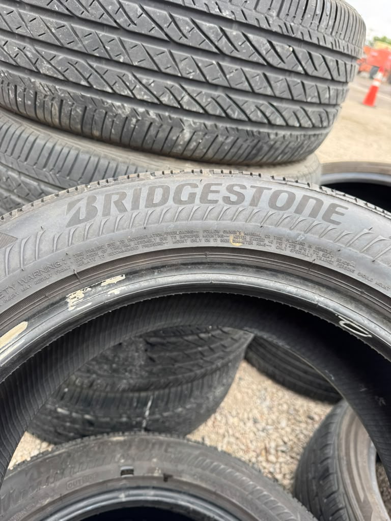 225/55R17 Pair (2 Used Tires) Bridgestone Drive Guard Run Flat