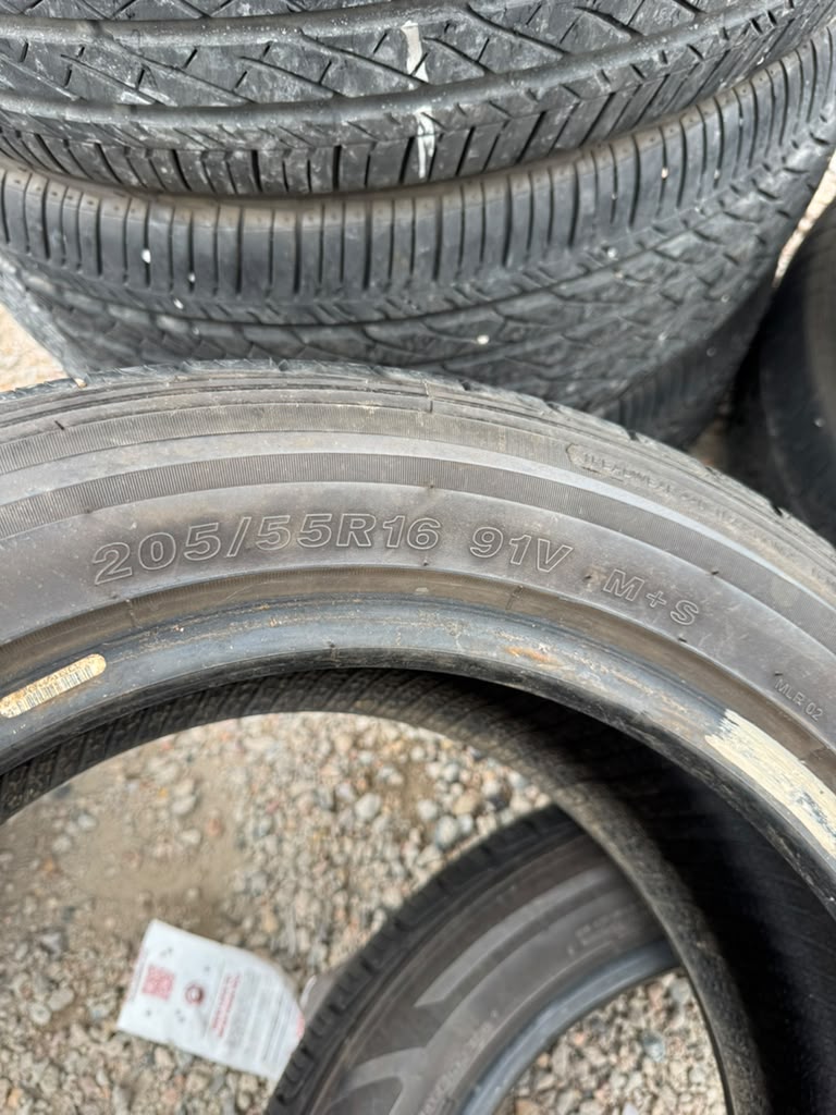 205/55R16 Pair (2 Used Tires) Ironman GR906