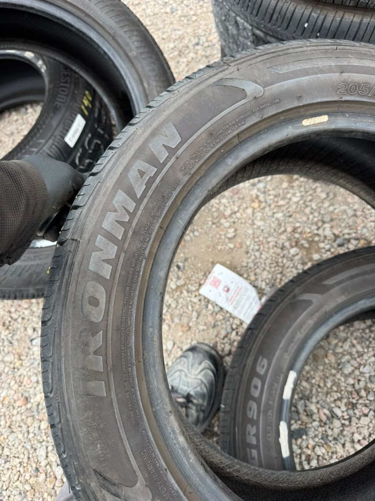 205/55R16 Pair (2 Used Tires) Ironman GR906