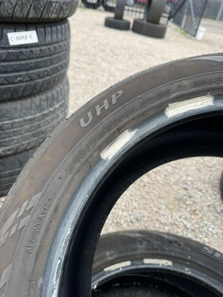 215/50R17 Pair (2 Used Tires) Sentury UHP