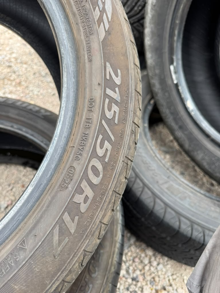 215/50R17 Pair (2 Used Tires) Sentury UHP