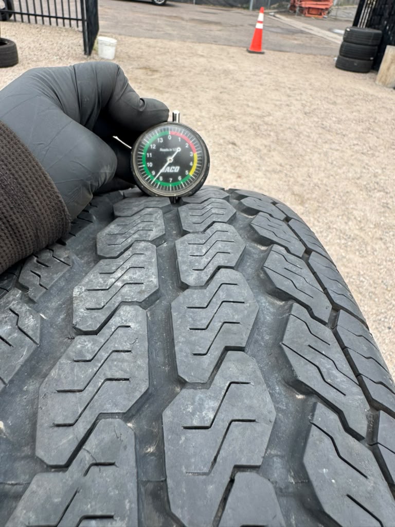 LT215/85R16 Set (4 Used Tires) Continental VancoFourSeason